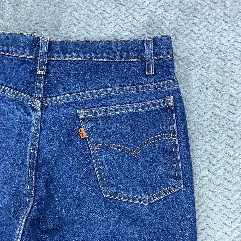 Levi's 517 Jeans Mens 34x30 Bootcut Orange Tab USA Made Vintage Denim 80's Faded